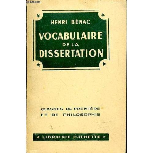 Vocabuliare De La Dissertation - Classes De Premiere Et De Philosop... on Productcaster.