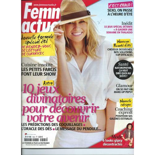 Femme Actuelle Du 22 Juillet 2013,10 Jeux Divinatoires Pour Découvr... on Productcaster.