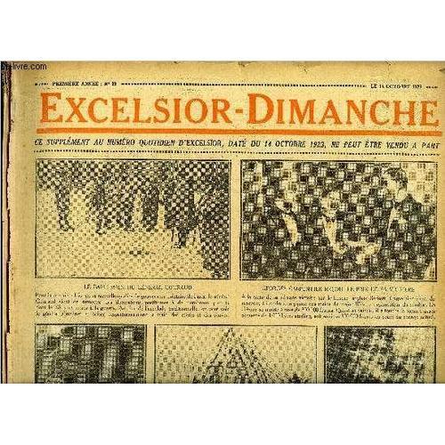 Excelsior-Dimanche N° 33 - Le Baise-Main Du Général Couraud, George... on Productcaster.