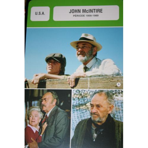 Fiche Monsieur Cinéma John Mcintire 1956-1989 on Productcaster.