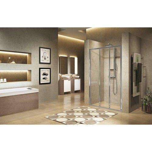 Porte de douche - portes coulissantes - verre transparent -Lunes 2.... on Productcaster.