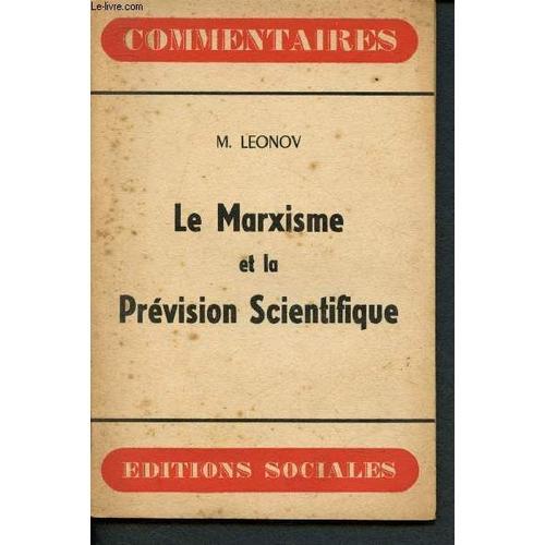 Le Marxisme Et La Prévision Scientifique on Productcaster.