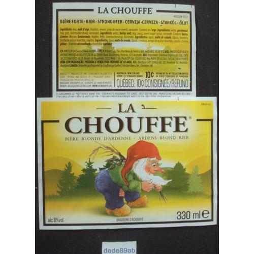 Étiquette De Bière Blonde D' Ardenne "La Chouffe" Brasserie D' Acho... on Productcaster.