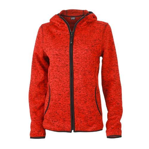 Veste Tricot Polaire ? Capuche Femme- Jn588 - Rouge Chin? on Productcaster.