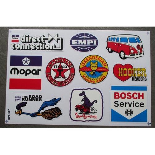 Planche De Stickers Huile Esence Mopar Texaco Combi on Productcaster.