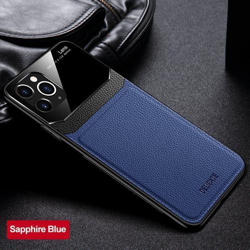 Coque Arrière En Cuir Antichoc Pour Iphone, Compatible Modèles 15, ... on Productcaster.