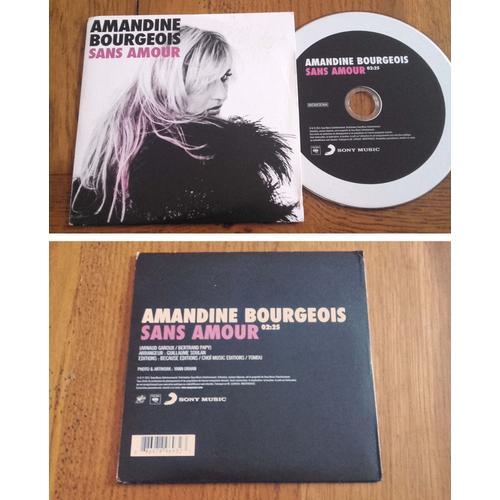 Cd Single Advance Amandine Bourgeois " Sans Amour " on Productcaster.