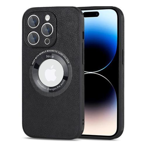 Étui De Téléphone En Cuir Véritable Pour Iphone 14 13 Pro Max, Pour... on Productcaster.