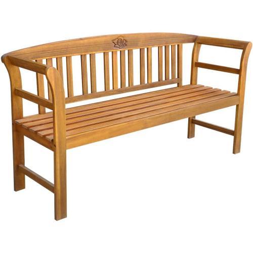 Banc De Jardin Bois D'acacia Massif 157 X 45 X 82,5 Cm on Productcaster.