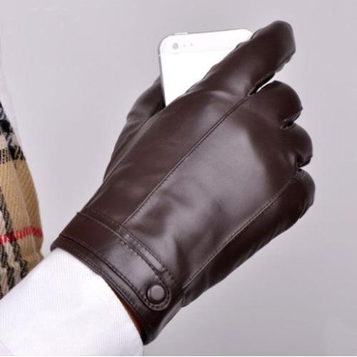 Gants En Cuir De Mouton Véritable Pour Hommes Mitaines D'hiver Écra... on Productcaster.