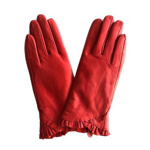 Gants En Cuir De Mouton Véritable Pour Femmes Mitaines Chaudes À Vo... on Productcaster.