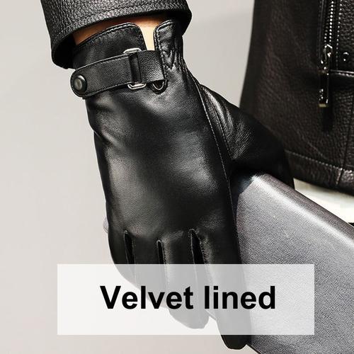 Gants En Cuir De Mouton Véritable Pour Hommes Mitaines De Conduite ... on Productcaster.