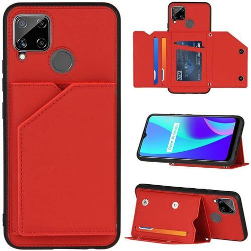 Coque Pour Realme C15 Cuir Synthétique Souple Et Silicone Tpu Anti ... on Productcaster.