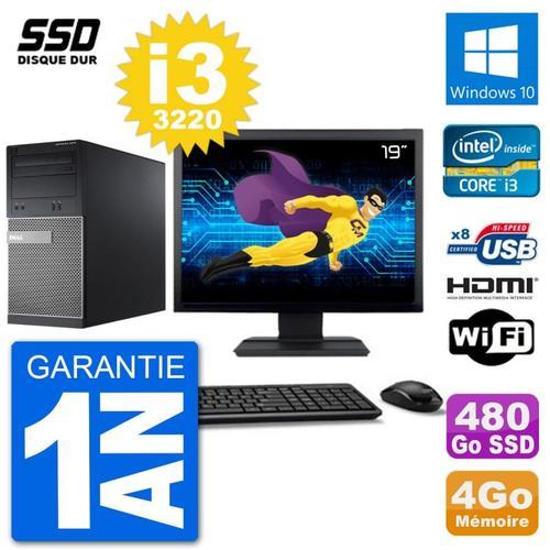 PC Dell 3010 MT Ecran 19" i3-3220 RAM 4Go SSD 480Go HDMI Windows 10... (Reconditionné) on Productcaster.