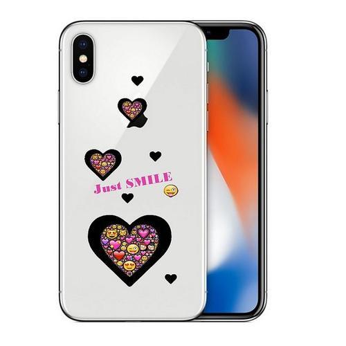 Coque Iphone X Xs Smiley Coeur Emojii Transparente on Productcaster.