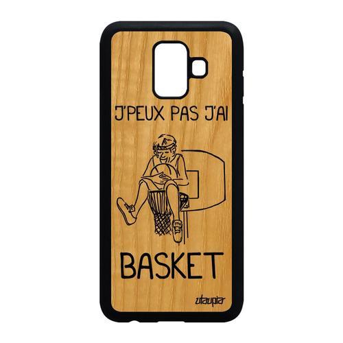 Coque Silicone Pour Samsung A6 2018 Bois J'peux Pas J'ai Basket Cas... on Productcaster.