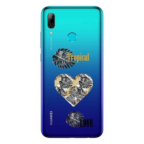 Coque Y7 2019 Tropical Love Coeur Transparente on Productcaster.