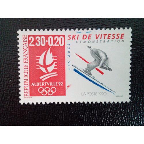 Timbre France Yt 2675 Jeux Olympiques Ski De Vitesse - Démo - Les A... on Productcaster.