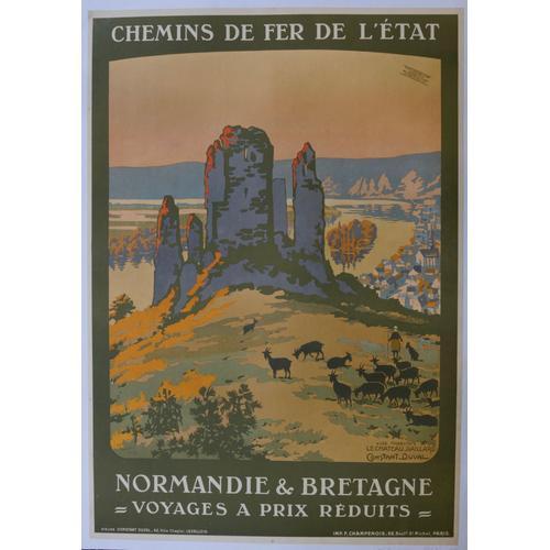 Affiche Normandie Bretagne Château Gaillard on Productcaster.