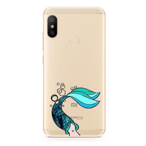 Coque Mi A2 Sirene Mermaid Bleu Transparente on Productcaster.