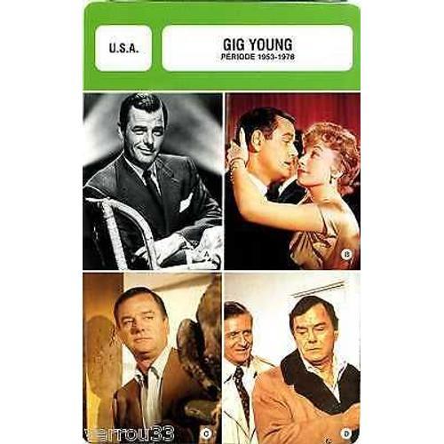 Fiche Monsieur Cinema Gig Young 1953-1978 on Productcaster.