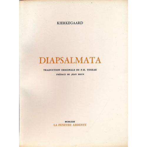 Diapsalmata on Productcaster.