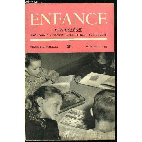 Enfance N° 2 - L Évolution Sociale Du Préadolescent A La Lumière De... on Productcaster.