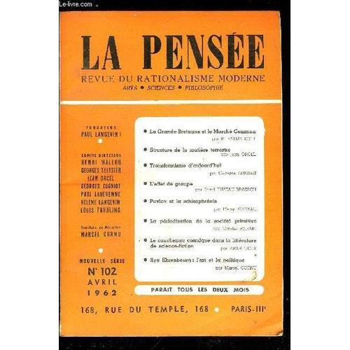 La Pensée - Nouvelle Série N° 102 - Et Maintenant ?. La Grande Bret... on Productcaster.