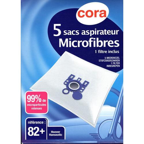 5 sacs aspirateurs Microfibres, 1 filtre inclus - Référence : 82 + on Productcaster.