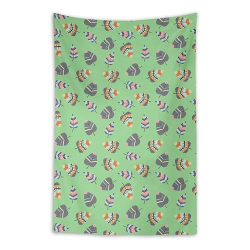 S4sassy Coton Menthe Verte Tribal Feuilles Plage Lancer Tenture Mur... on Productcaster.