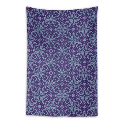 S4sassy Coton Violet Foncé Floral Damasse Portrait Tapisserie Décor... on Productcaster.