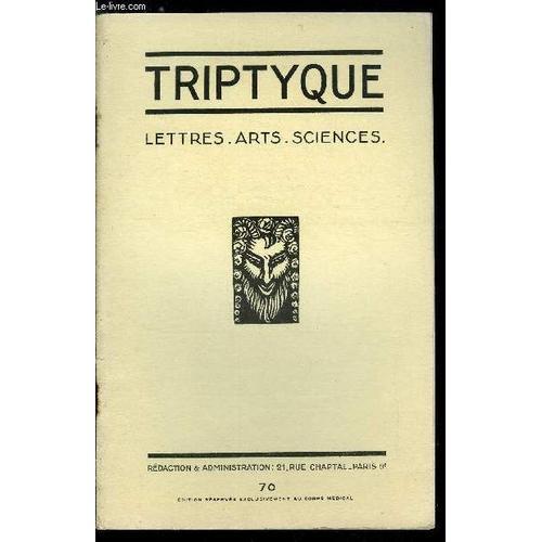 Triptyque N° 70 - Philippe Chabaneix Par Jean Cabanel. Poèmes De Ph... on Productcaster.