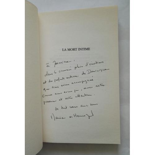 Marie De Hennezel La Mort Intime Avec Un Envoi Autographe Signé 199... on Productcaster.