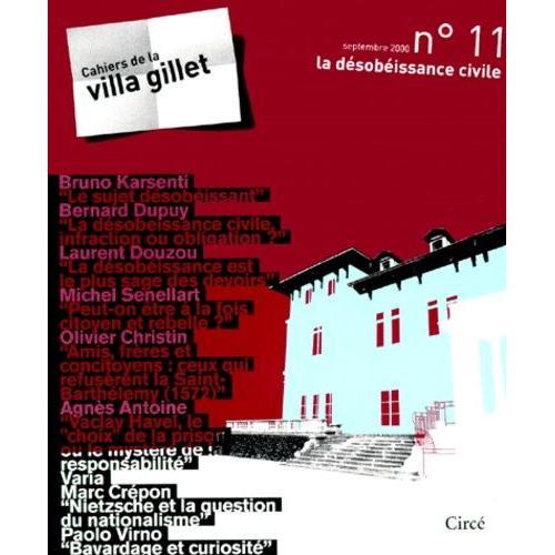 Les Cahiers De La Villa Gillet N° 11 Septembre 2000 : La Désobéissa... on Productcaster.