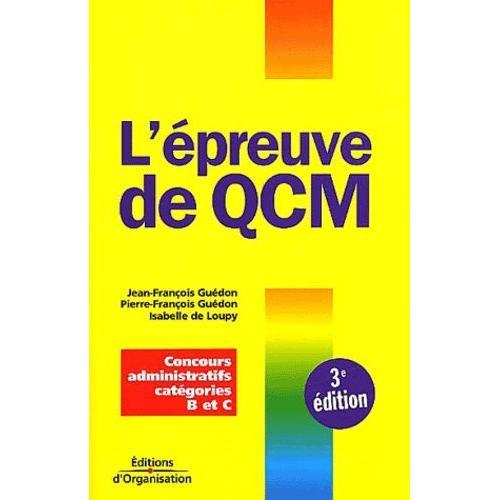 L'épreuve De Qcm - Concours Administratifs Catégories B Et C, 3ème ... on Productcaster.