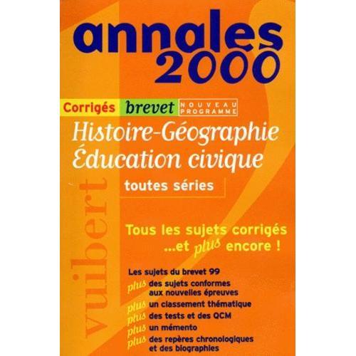 Histoire-Geographie/Education Civique Brevet Toutes Series - Corrig... on Productcaster.