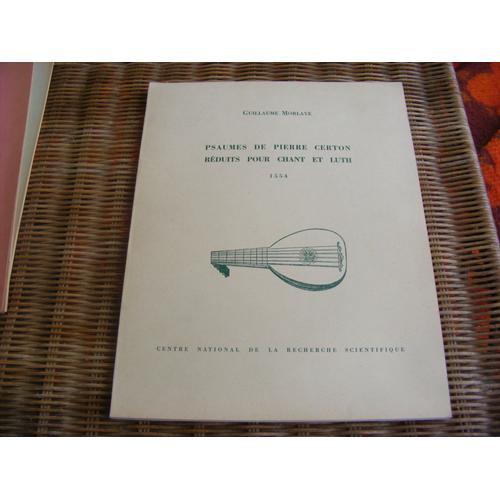 Psaumes De Pierre Certon Réduits Pour Chant Et Luth 1554 on Productcaster.