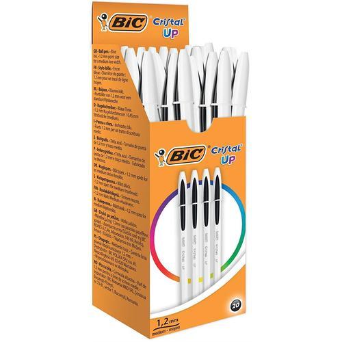 Bic Stylo À Bille Cristal Up, Noir, 20 Pièces on Productcaster.