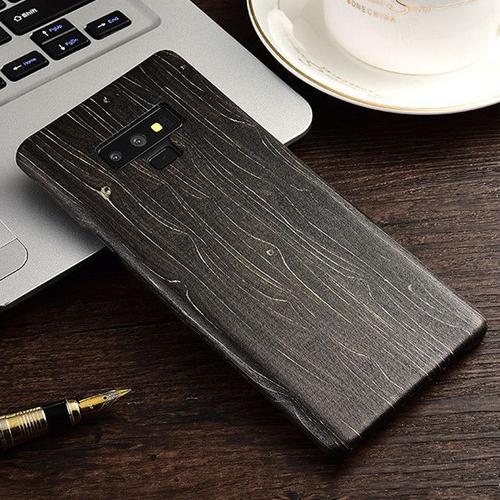 Coque Arrière En Bois De Noyer Et D'ébène Pour Samsung Galaxy Rosfr... on Productcaster.