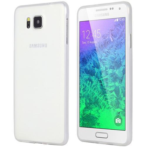 Coque Ultra Fine Skin Blanc Givre Pour Samsung Galaxy Alpha on Productcaster.