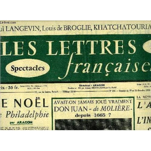 Les Lettres Françaises N° 495 - Le Noël De Philadelphie Par Aragon,... on Productcaster.