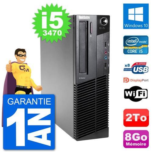 PC Lenovo M92p SFF Intel i5-3470 RAM 8Go Disque Dur 2To Windows 10 ... (Reconditionné) on Productcaster.