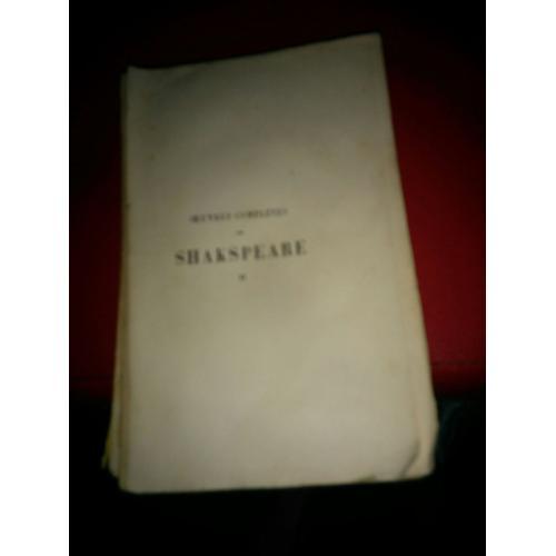 Oeuvres Complètes De Shakespeare. Tome Ii on Productcaster.