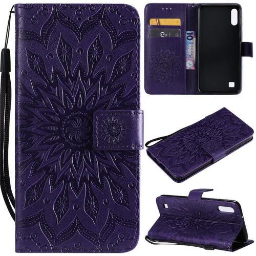 Samsung Galaxy M10 / A10 Coque, Saturcase Fleur Du Soleil Pu Cuir M... on Productcaster.