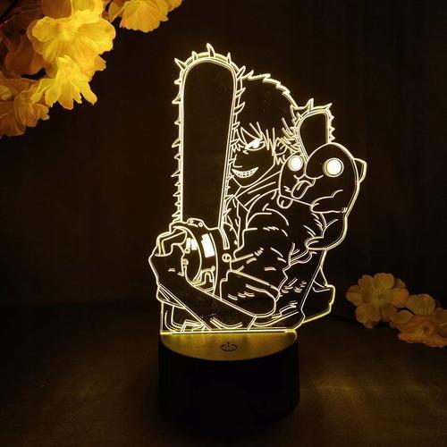 Convient Pour Sexy Anime Tronçonneuse Homme Lampe À Led Lampe De Ch... on Productcaster.