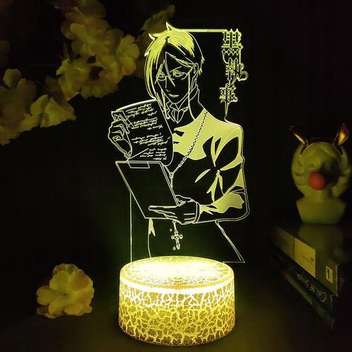 Convient Pour 3d Anime Black Butler Lampe À Led Lampe De Chevet Vei... on Productcaster.