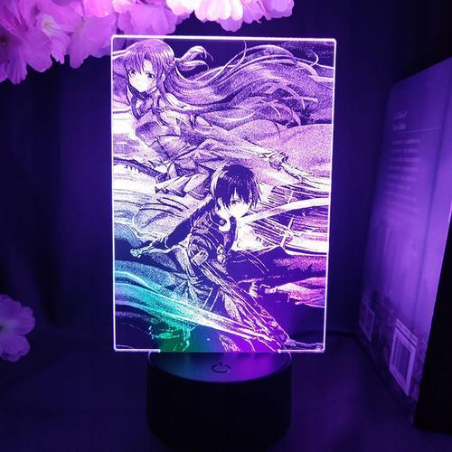 Convient Pour Lumière Led Bicolore Anime Épée Ar Lampe Lampe De Che... on Productcaster.