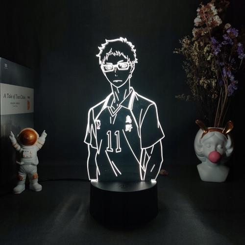 Lampe De Chevet Adaptée À L'anime Haikyuu Karasuno Tsukishima Ch, V... on Productcaster.