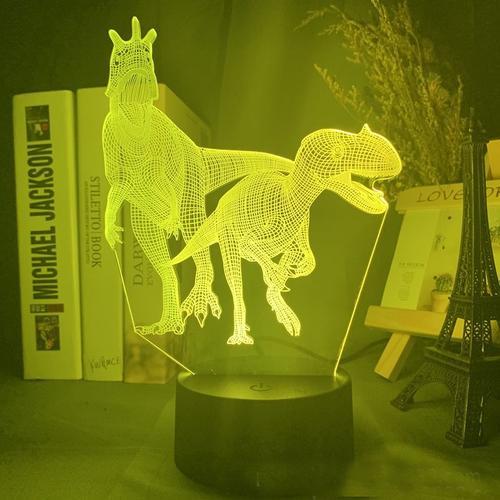 Lampe Led 3d Dinosaure Jurassic World, Lampe De Chevet, Veilleuse A... on Productcaster.