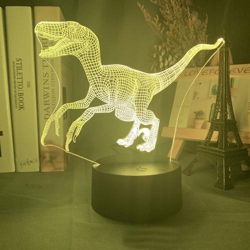 Lampe Led 3d Dinosaure Jurassic World, Lampe De Chevet, Veilleuse A... on Productcaster.